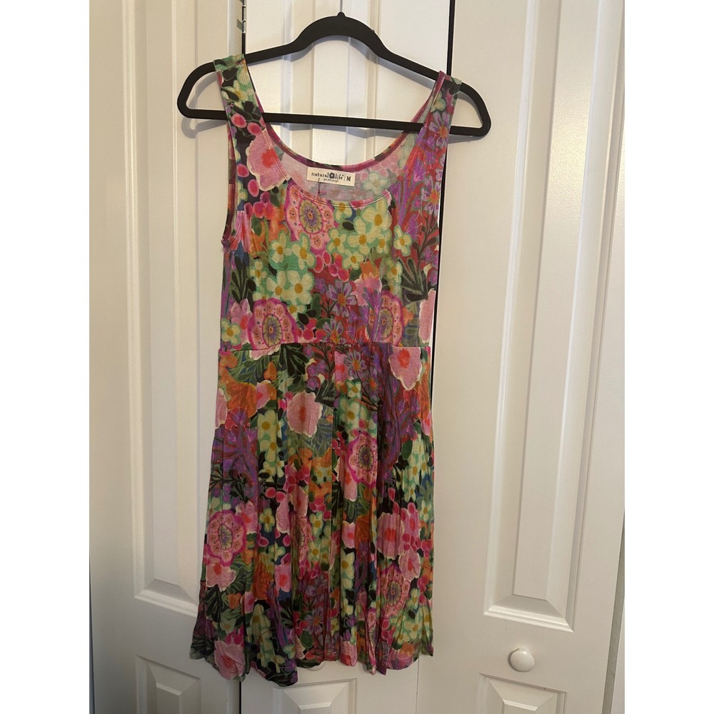 Natural Life Opal "ButterSoft" Ballet Dress - Pink Painted Garden Floral NWT Med - Picture 5 of 7